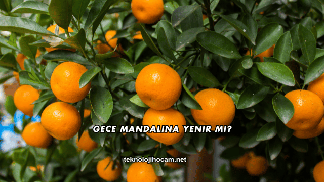 Gece Mandalina Yenir mi?